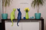 Papercraft di gatto orientale in origami 3D