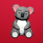 Papercraft de bébé koala en origami 3D