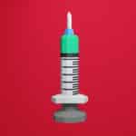 Papercraft de seringue médicale en origami 3D