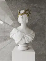 Papercraft kroon hertengewei in 3D origami, weergave 6