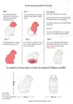 Papercraft de conejo sentado en origami 3D