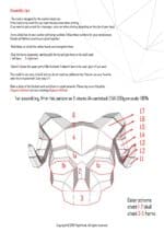 Papercraft horned skull mask in 3D origami