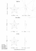 Papercraft de lua mural em origami 3D