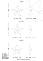 3D-Origami-Papercraft Mond als Wanddekoration