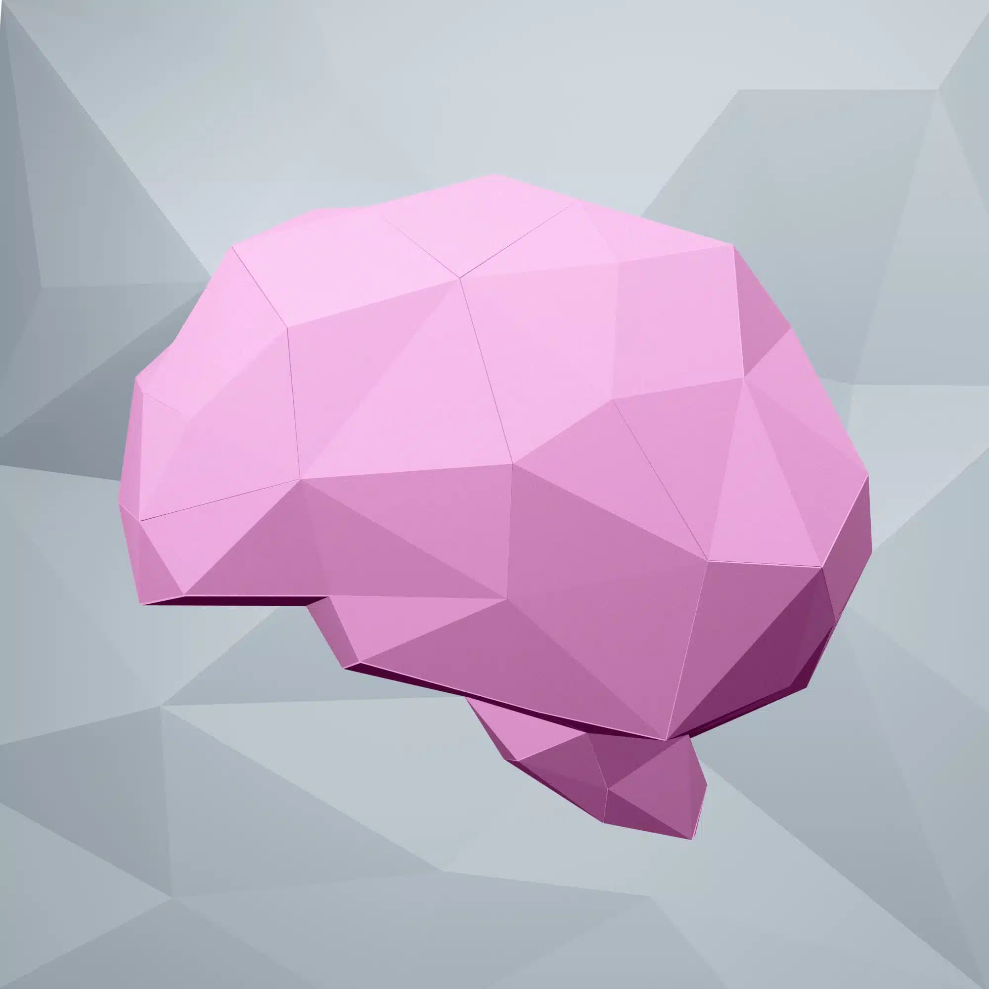 Hersenen in 3D-origami papercraft, weergave 9