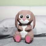 Papercraft de coelho grande em origami 3D
