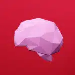 Papercraft de cerebro en origami 3D