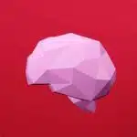 Hersenen in 3D-origami papercraft, weergave 8