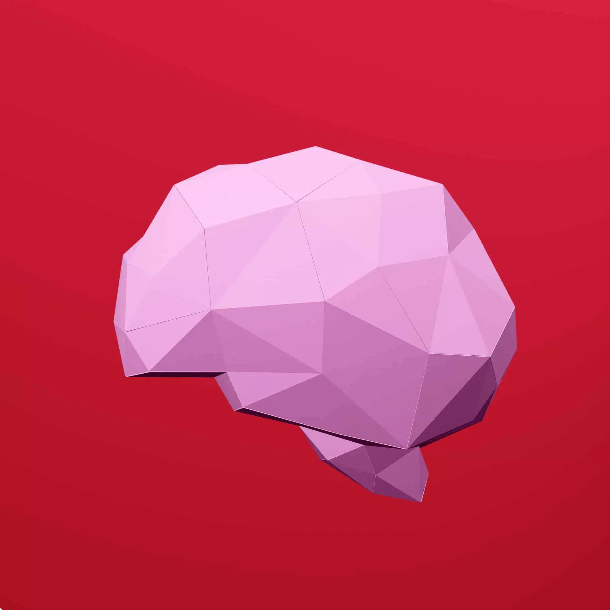 Hersenen in 3D-origami papercraft, weergave 8