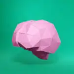 Papercraft de cerebro en origami 3D