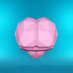 Papercraft de cerebro en origami 3D