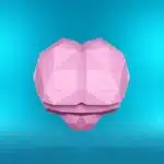 Hersenen in 3D-origami papercraft, weergave 5