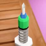 Papercraft de seringue médicale en origami 3D