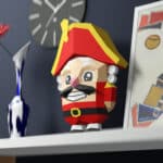 Papercraft of nutcracker in 3D origami