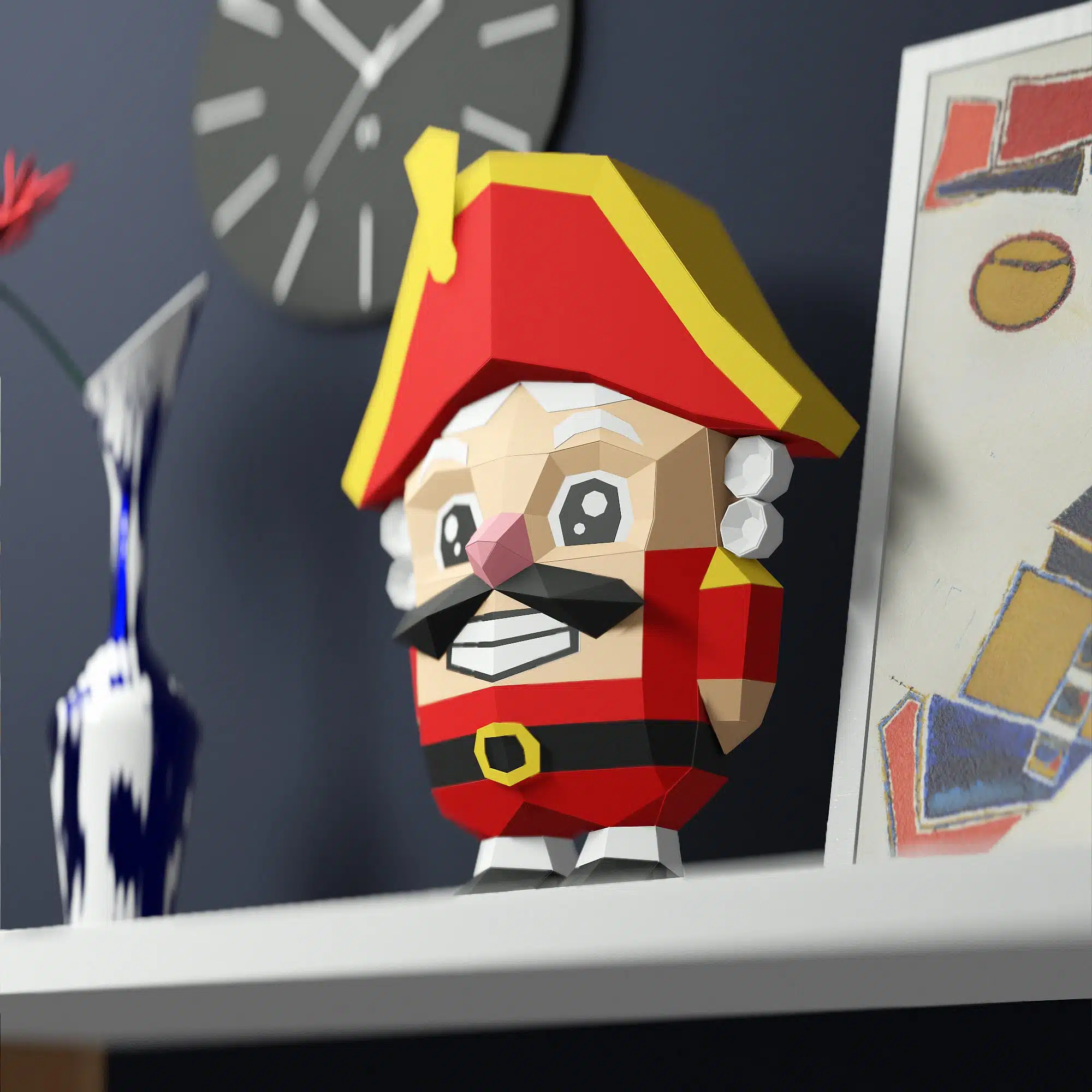 Casse-nootmuskaartpapercraft 3D, weergave 7