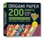 Papercraft origami with Japanese kimono patterns