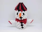 Kit d'origami 3D bonhomme de neige