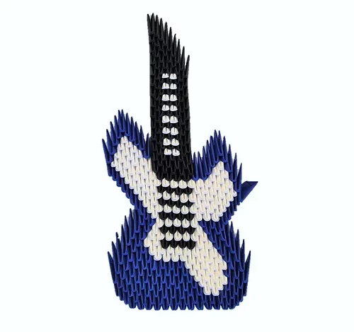 Kit d'origami de guitare electrique
