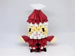 Papercraft vom Weihnachtsmann in 3D origami