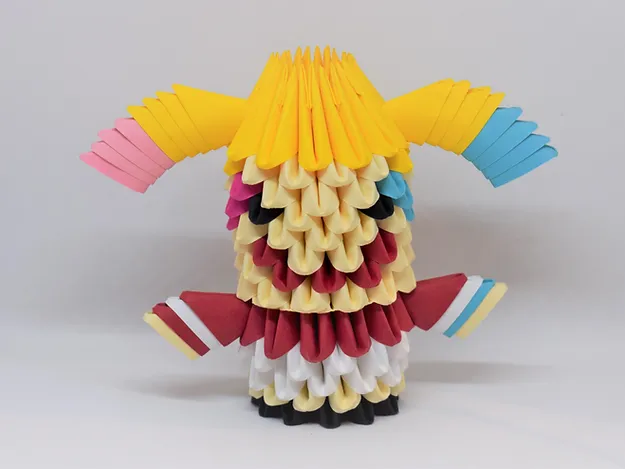 Papercraft de Harley Quinn en origami 3D Papercraft de Harley Quinn en origami 3D