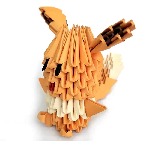 Papercraft of Eevee in 3D origami Papercraft of Eevee in 3D origami
