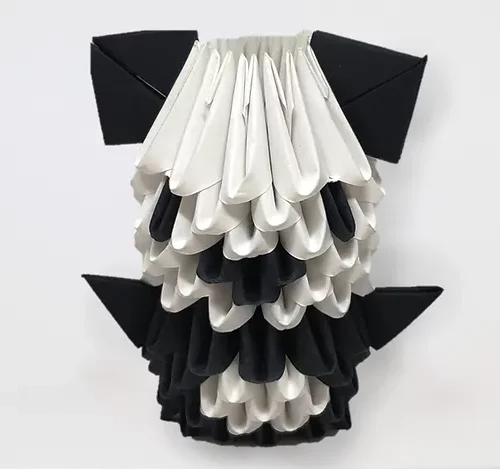 Papercraft de panda en origami 3D Papercraft de panda en origami 3D