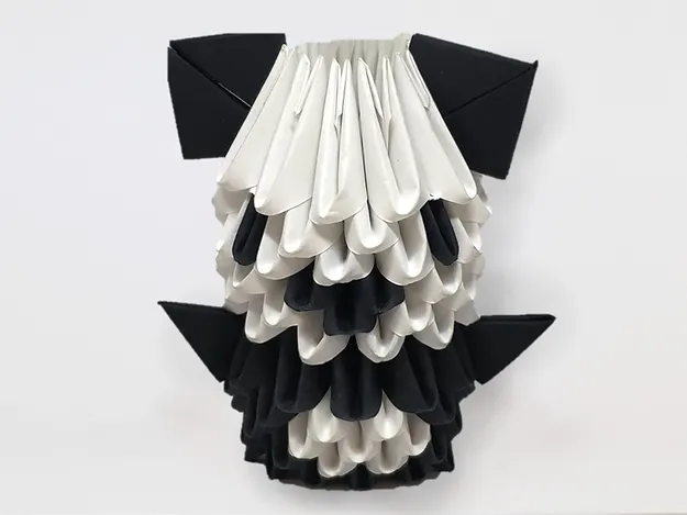 Papercraft de panda en origami 3D Papercraft de panda en origami 3D