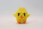 Papercraft of a 3D origami chick