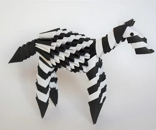 Kit d'origami de zèbre