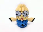 Papercraft di Minion Bob in origami 3D