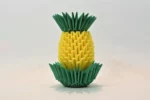 Papercraft de piña en origami 3D