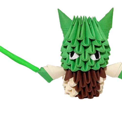 Kit d'origami 3D de Yoda