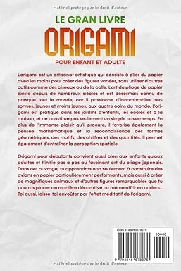 Le grand livre origami pour enfant et adulte (Misaki Tanaka)