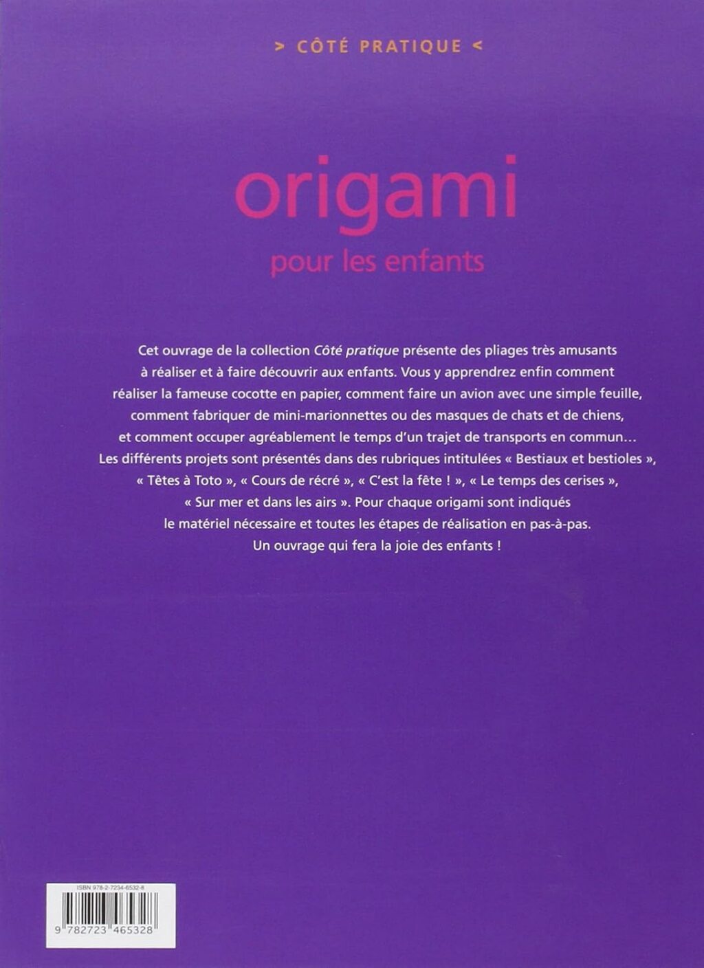 Origami pour les enfants (Collectif, Glénat)