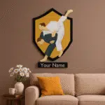 Cadre de judo mural en papercraft 3D