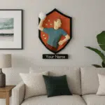 Handbalwandframe in papercraft 3D, 3D-model