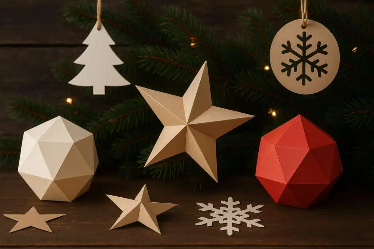 Decorazioni natalizie di carta fai da te: idee fai da te e papercraft 3D per un Natale creativo