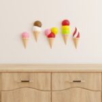 Glaces d’été en papercraft (lot de 5)