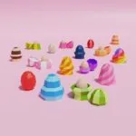 Eierdoppen voor Pasen, 3D-model