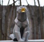 Urso em papercraft 3D para montar