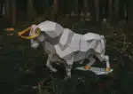 Grand taureau en papercraft 3D