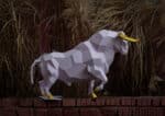 Grand taureau en papercraft 3D