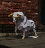 Grand taureau en papercraft 3D