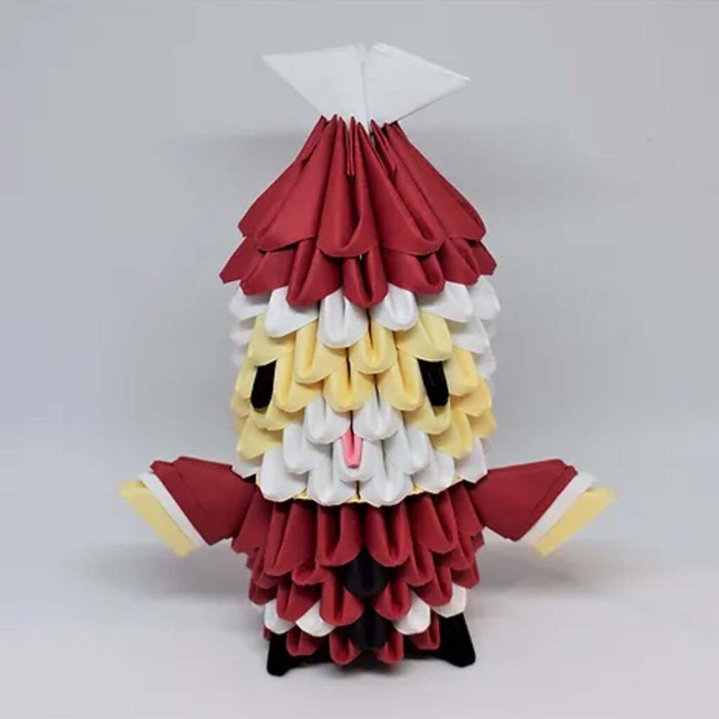 Papercraft di Natale in origami 3D