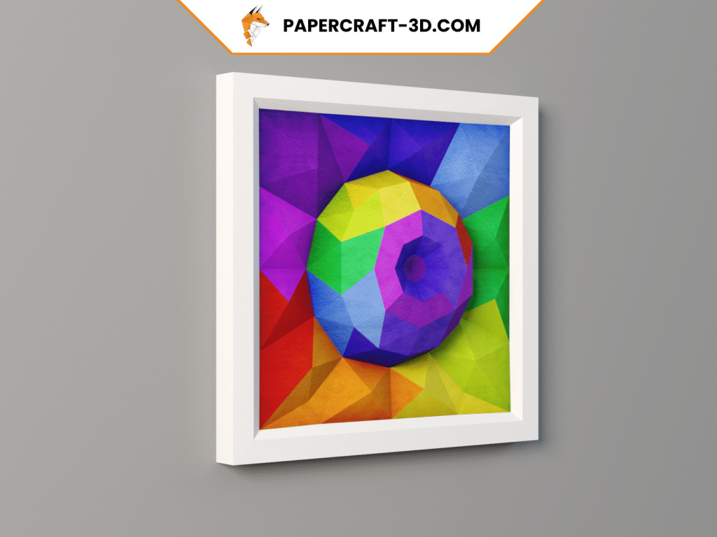 Tableau mural en papercraft 3D