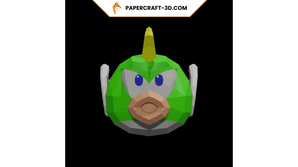 Cheep Cheep van Mario in papercraft 3D, 3D-model