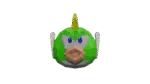 Cheep Cheep van Mario in papercraft 3D, 3D-model