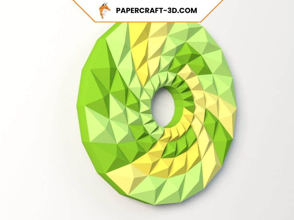 Panneau mural géométrique en papercraft 3D