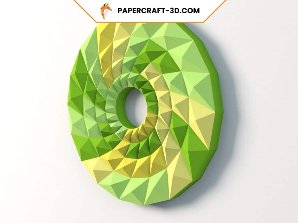 Panneau mural géométrique en papercraft 3D