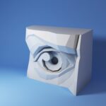 Papercraft 3D ojos izquierdo y derecho